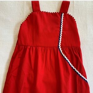NWT. Little English red Linville dress. Size 5.